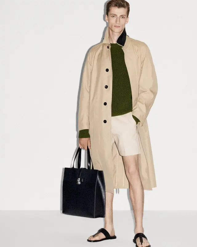 BRUSHED COTTON DRILL TAILORED SHORTS IVORY online